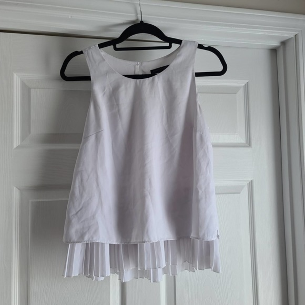 Banana Repbulic Factory |‎ Womens Light Grey Sleeveless Boat Neck Blouse Sz S